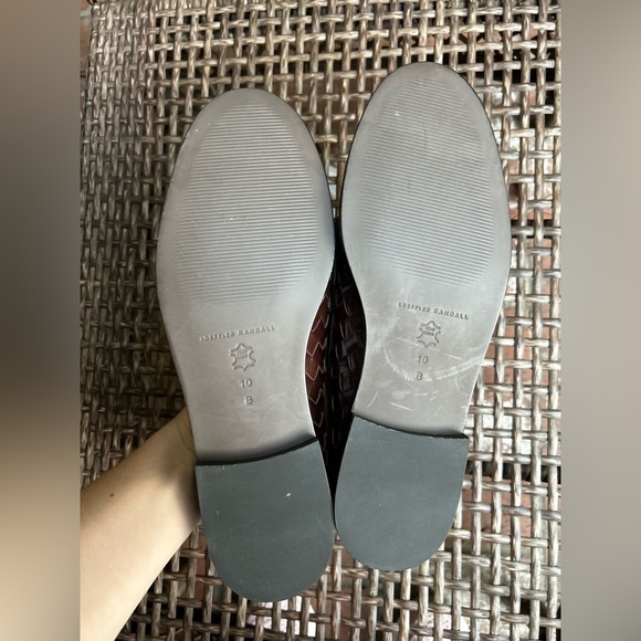 Loeffler Randall Rachel Woven Leather Loafers Espresso Brown NEW - Picture 8 of 14